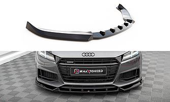 Сплітер Audi TT S-Line/TTS 8S (14-18) тюнінг обвіс губа спідниця елерон (V2)