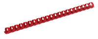 Пластикові пружини для переплетення, d 10 мм, А4, 55 л, круглі, червоні, по 100 шт. в пакованні