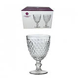 Набір скляних келихів Helios Палацо для вина під кришталь 325 мл 6 шт (F170-2), фото 2