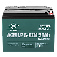 Тяговый свинцово-кислотный AGM аккумулятор LogicPower LP 6-DZM-50 Ah