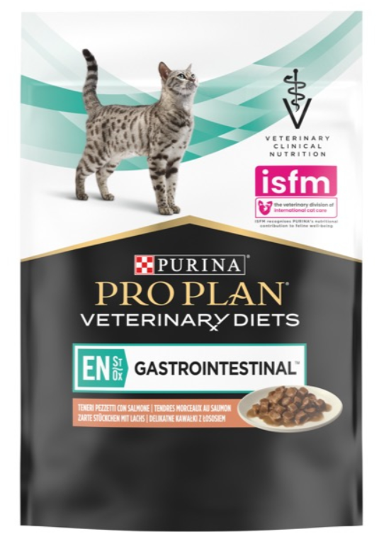 Pro Plan Veterinary Diets EN Gastrointestinal диетический влажный корм с кусочками лосося в соусе, 85г - фото 1 - id-p1714676337