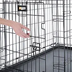 Металева клітка для дорослих собак до 40 кг розкладна DOG-INN 105 Ferplast 108.5x 72.7 x h 76.8cm, фото 4