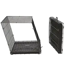 Металева клітка для дорослих собак до 40 кг розкладна DOG-INN 105 Ferplast 108.5x 72.7 x h 76.8cm, фото 5