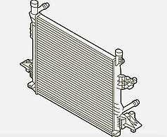 Радіатор охолодження двигуна VW ID.4, ID.3, Audi Q4 E-tron (20-) 1EA-121-251-B