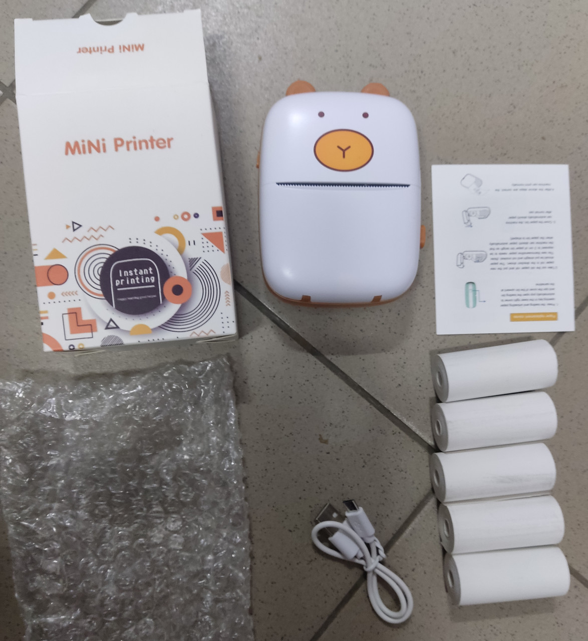 Портативный детский мини принтер (Mini Printer), термопринтер , карманный детский принтер ,термо принтер