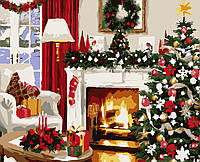 Картины по номерам "Рождественский уют" Artissimo холст на подрамнике 50x60 см PNX9373