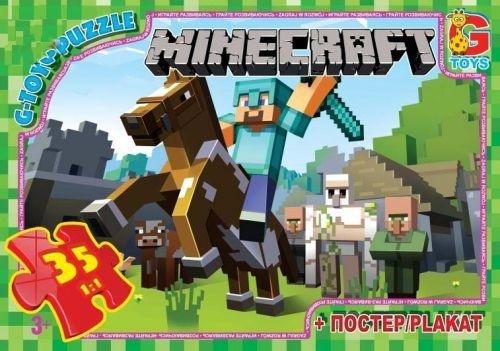 Пазли Minecraft (Майнкрафт). 35 елементів. G-toys.