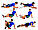 Масажний ролик (роллер, валик) для йоґи Roller 1843, з вимечкою для хребта, 45*14sм, розділений кольором., фото 9