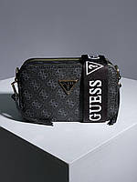 Женская сумка Гесс черная Guess Zippy Snapshot Black/Blue