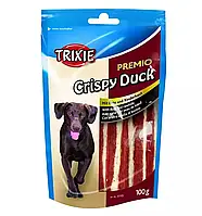 Лакомство для собак Trixie Premio Crispy Duck с мясом утки и из сыромятой кожи, 100г