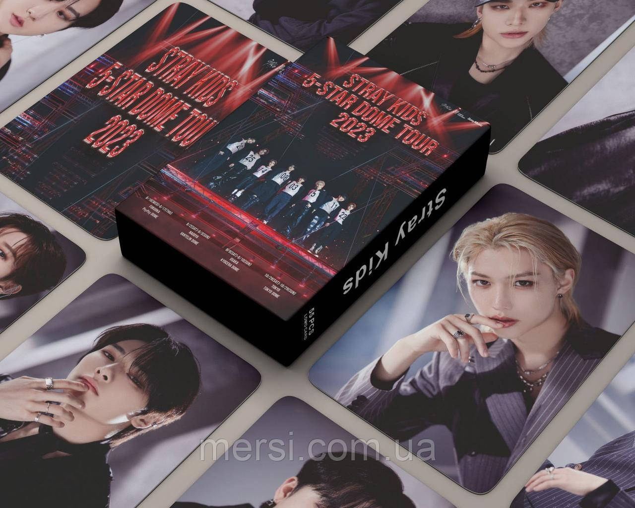 Карточки stray kids K-POP lomo кейпоп карти к поп стрей кідс стрэйкідс СК - 5-star dome tour-  55 шт, фото 1