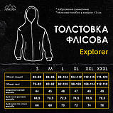 Чоловіча толстовка флісова на блискавці Pobedov Explorer синя, фото 9