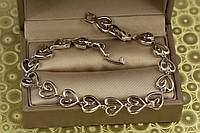 Браслет Xuping Jewelry Доброе сердце 19,5 см 9 мм серебристый