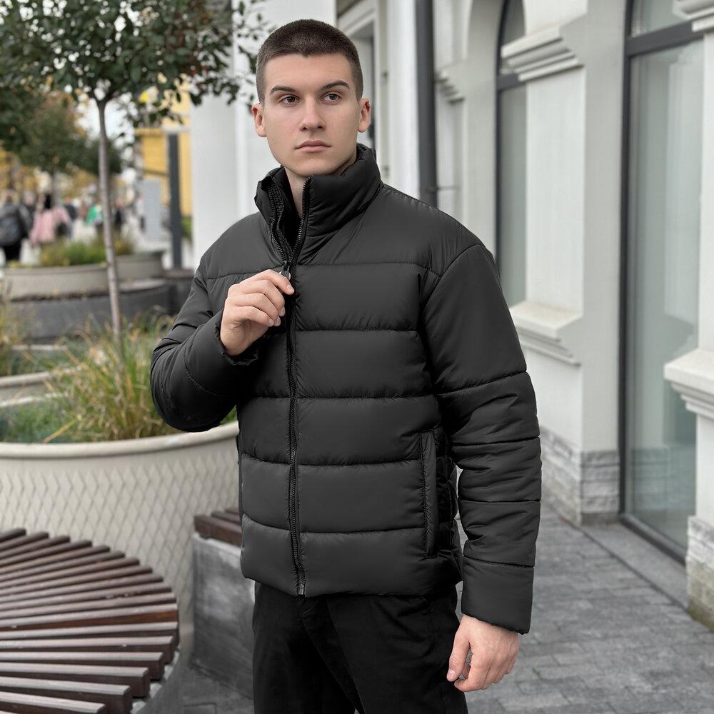 Чоловіча зимова куртка чорна Pobedov Bubble Gum