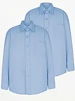 Рубашка голубая George 104, 122, 146, 152, 158