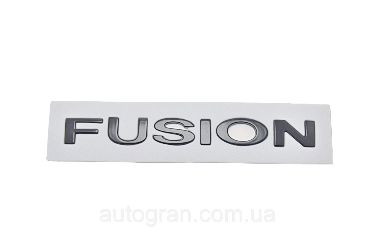 Емблема напис багажника Ford Fusion чорна, фото 1