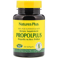 Натуральная добавка для иммунитета Nature's Plus Propolplus Propolis w/Bee Pollen 60 Softgels