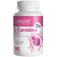 Жиросжигатель для спорта OstroVit L-Carnitine 1000 90 Tabs