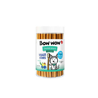 Лакомства для собак"Bow wow" Dental палички ,з зеленью та інулін,12 см/400 гр (20 шт/уп)