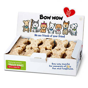 Лакомства для собак"Bow wow"натуральна кісточка з яловичини та L-карнітином (30 шт/уп) box