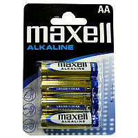 Батарейка LR6 Maxell , 1шт (блистер по 4шт) AA