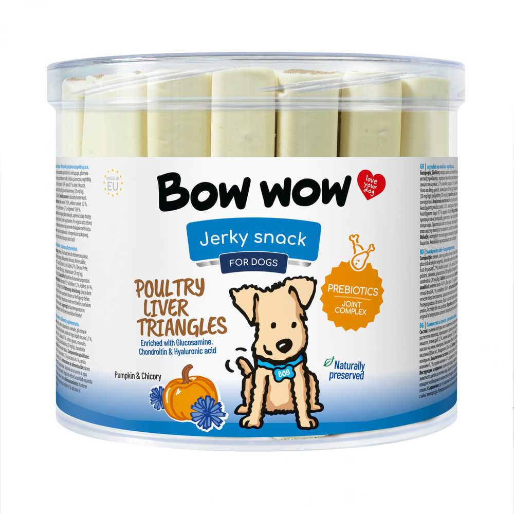 Ласощі для собак Bow wow палички з печінкою птиці, 12см (45 шт/уп)