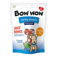 Лакомства для собак "Bow wow" снеки из говядины в виде косточки, 80 гр (15шт в кор)
