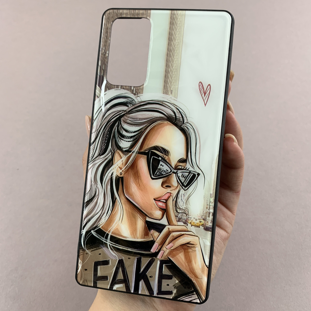 Чохол для Samsung Galaxy Note 20 Ladies з принтом з дівчинкою чохол на телефон самсунг нот 20 білий