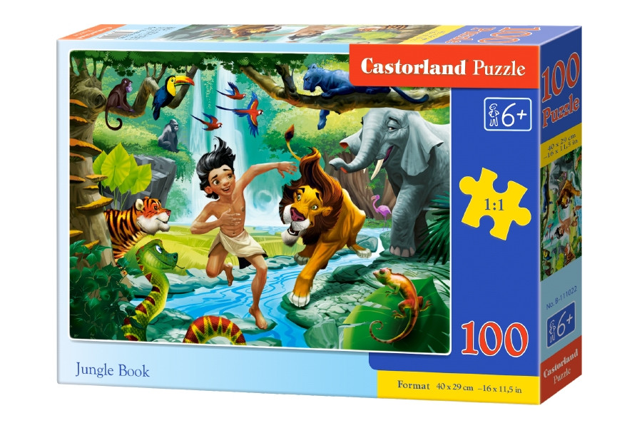 Пазли 100 елементів "Книга джунглів", B~111022 <unk> Castorland