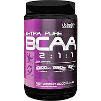 Аминокислота BCAA для спорта OstroVit Extra Pure BCAA 2:1:1 200 g /40 servings/ Orange