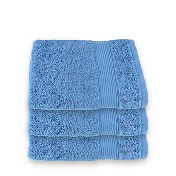 Рушник махровий для рук та обличчя 50х90 | Рушник від виробника "Королева Ночі" | Блакитний