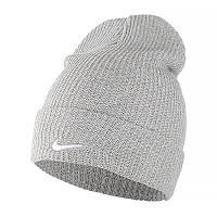 Шапка Nike U NSW BEANIE UTILITY SWOOSH серая DV3342-063, Серый, Размер (EU) - 1SIZE