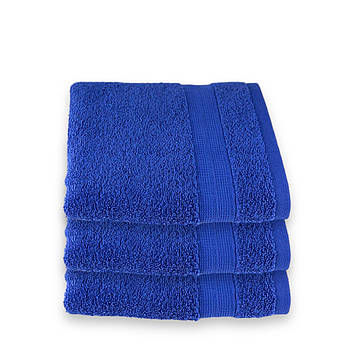 Рушник махровий для рук та обличчя 50х90 | Рушник від виробника "Королева Ночі" | Синій
