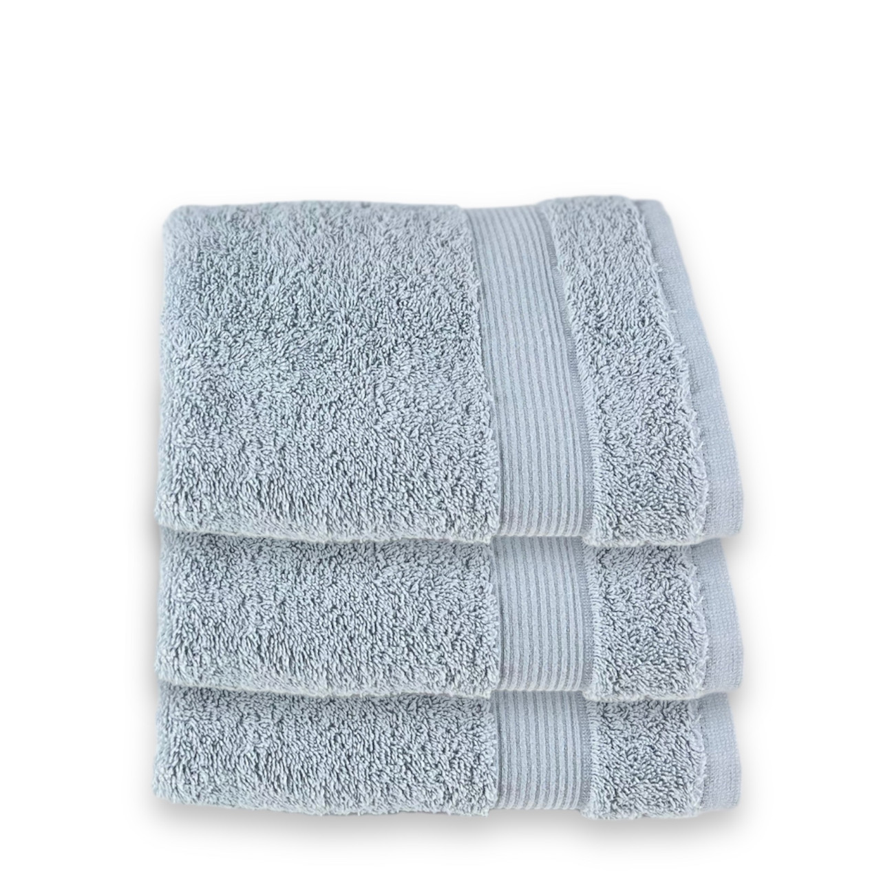 Рушник махровий для рук та обличчя 50х90 | Рушник від виробника "Королева Ночі" | Світло-срий, фото 1