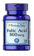 Фолиевая кислота Puritan's Pride Folic Acid 800 mcg 250 Tabs