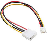 Кабель живлення внутрішній Delock MoleX-FDDpower M/F x1 0.24m Floppy AWG18 4p (70.08.3184)