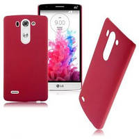 LG G3 S 722 724 чехол накладка soft touch красный