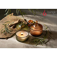 Свечи ароматизовані в склянці BartekSPA RETREAT з бамбуковим гнітом 150 г, фото 2