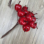 Декоративний пучок яблук 12шт, 11см червоні, фото 2