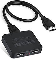 Двухпортовый активный видеоразветвитель Addap HVS-07 4К HDMI сплиттер на 2 выхода