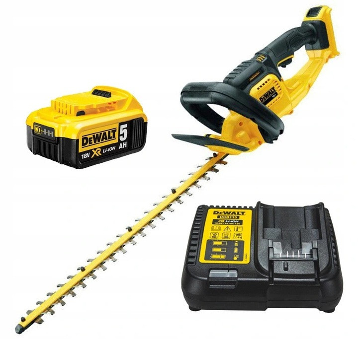 Кусторез аккумуляторный DeWALT DCMHT563P1 + акб + зарядное: длина ножа 550 мм, вес 2,9 кг RM - фото 1 - id-p2036247460