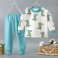 Пижама детская. Піжама костюм дитячий кофта зі штанами. на рост 80см голубой