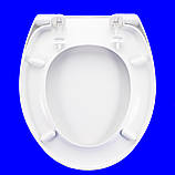 Сидіння для унітаза "425 х 372 мм" Кріплення осями 15-16 см., фото 3