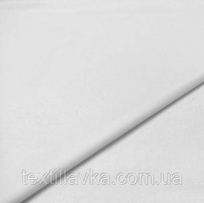 Тканина бавовна для рукоділля біла 50 см/40 см