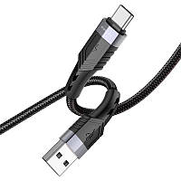Кабель Borofone BU35 Influence 3A USB на USB-C 1,2 m Черный