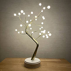 Настільний романтичний нічник світлодіодне дерево "Перлина" 50см, від USB та батарейок