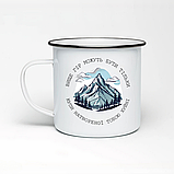 Чашка з написом "Вище гір можуть бути тільки купи натвореної тобою х**ні", кружка з прінтом Орігамі OM 6201, фото 4