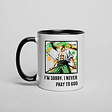 Чашка аніме "Ван Піс", Ророноа Зоро, кружка з прінтом Орігамі OM 6204, фото 2