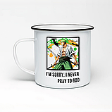 Чашка аніме "Ван Піс", Ророноа Зоро, кружка з прінтом Орігамі OM 6204, фото 4