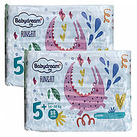 Підгузки Babydream FUN&FIT 5+ junior+ 16-30 кг 76 шт.